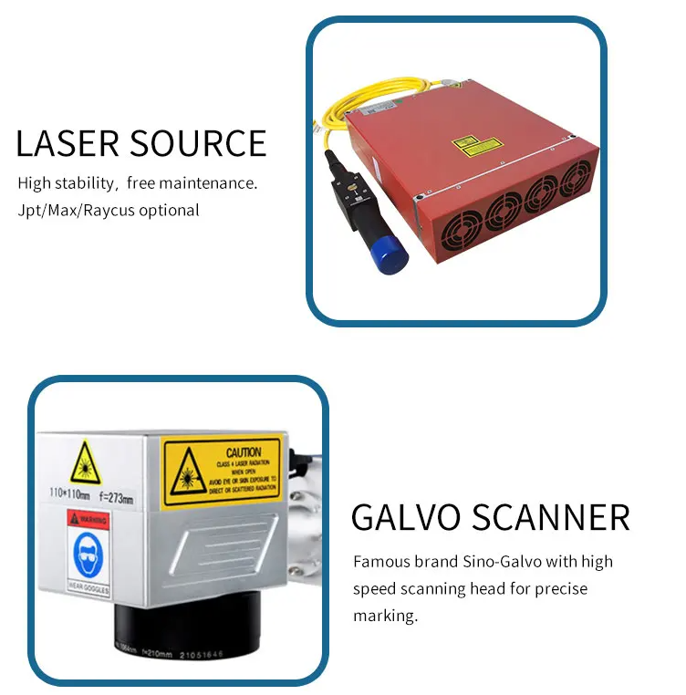 laser marker source and laser hand